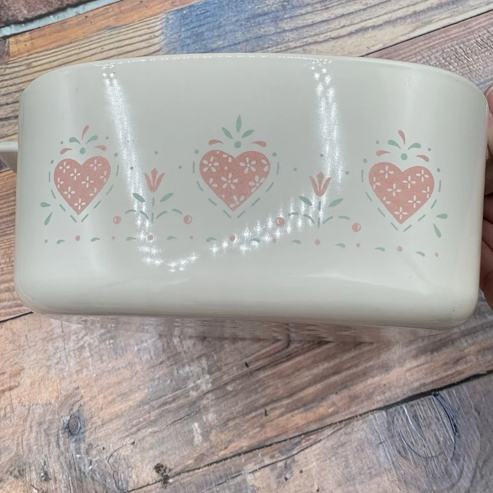 Corning Ware Forever Yours Casserole Baking Dish 1.5 L Hearts Cottagecore